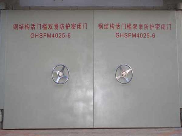 钢结构双扇防护密闭门